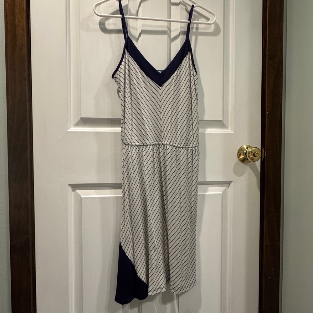Puella Navy and White Striped Dress